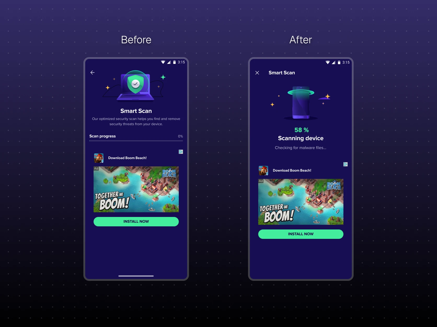 Progress screen